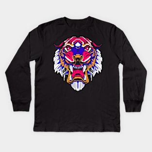 The Tiger Backprint Kids Long Sleeve T-Shirt